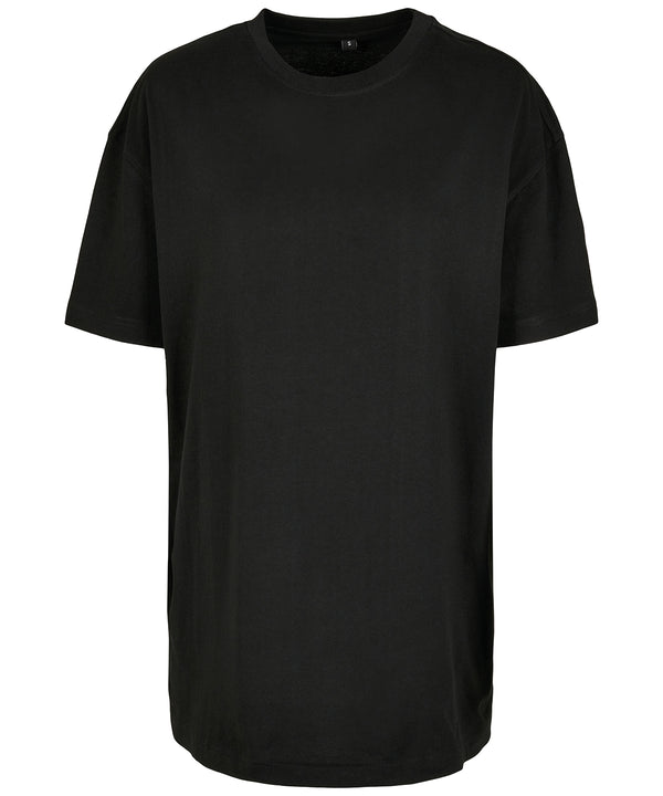 Build Your Brand Women's Oversized Boyfriend Tee - Black