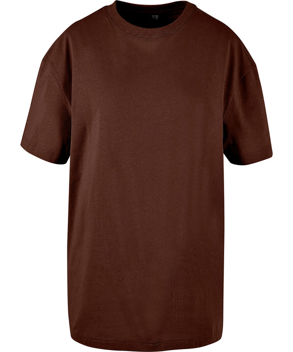 Build Your Brand Women's Oversized Boyfriend Tee - Chocolate Brown
