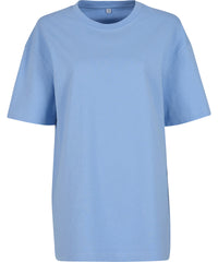 Build Your Brand Women's Oversized Boyfriend Tee - Powder Blue