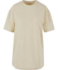 Build Your Brand Women's Oversized Boyfriend Tee - Sand
