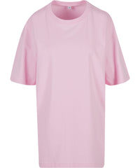 Build Your Brand Women's Oversized Boyfriend Tee - Soft Pink