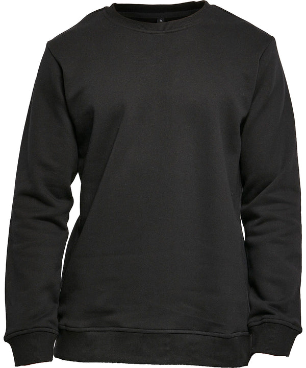 Build Your Brand Organic Basic Crew - Black