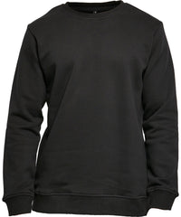 Build Your Brand Organic Basic Crew - Black