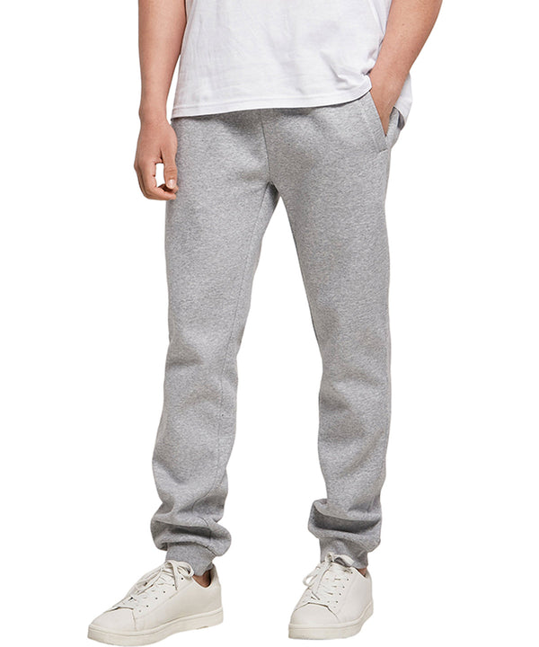 Build Your Brand Organic Basic Sweatpants - Heather Grey