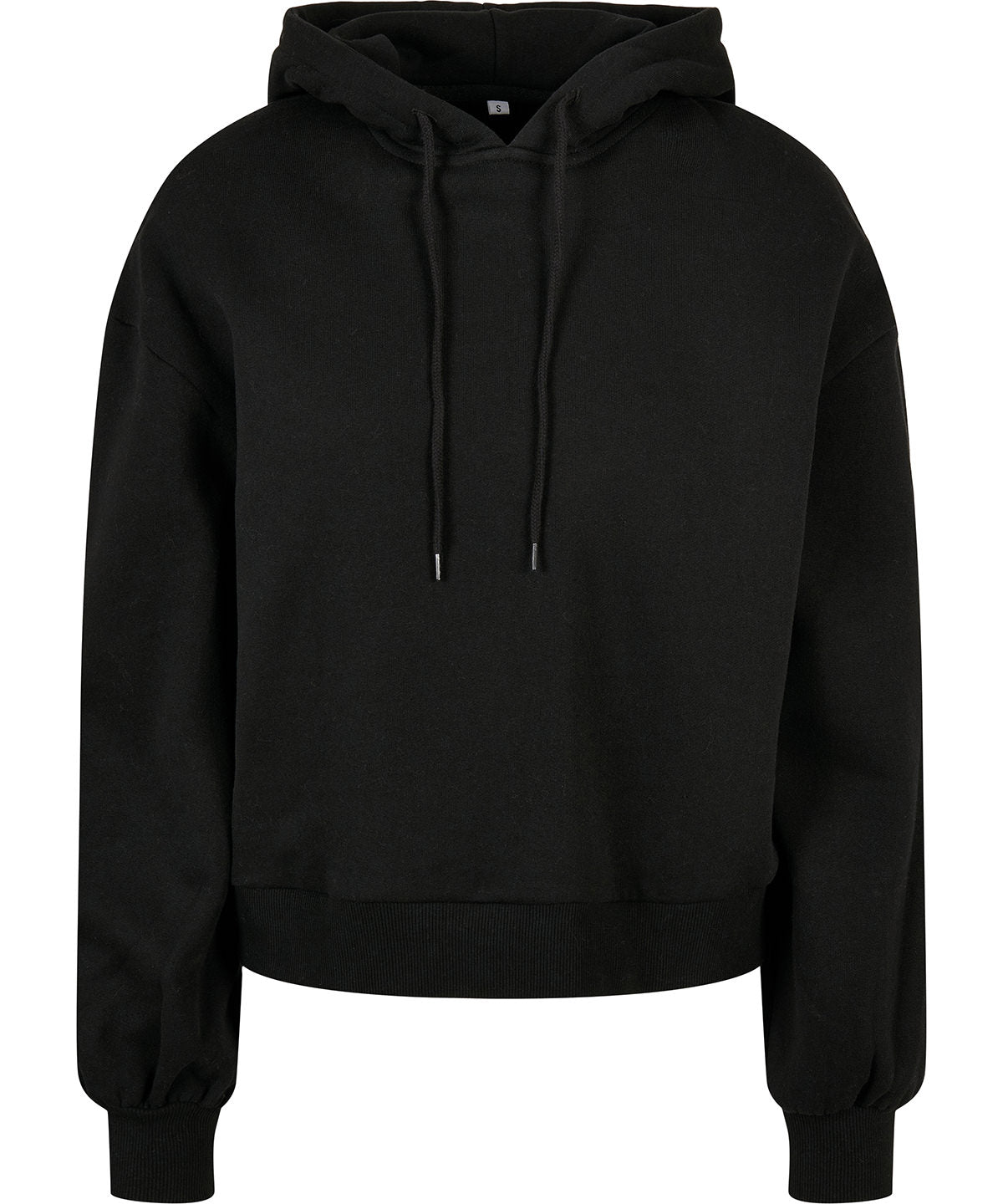 Build Your Brand Women's Organic Oversized Hoodie - Black