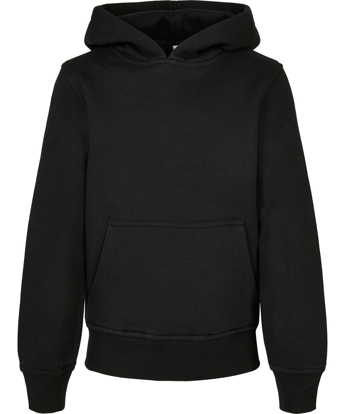 Build Your Brand Organic Kids Basic Hoodie - Black