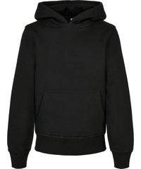 Build Your Brand Organic Kids Basic Hoodie - Black