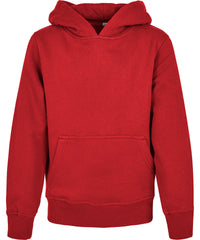 Build Your Brand Organic Kids Basic Hoodie - City Red