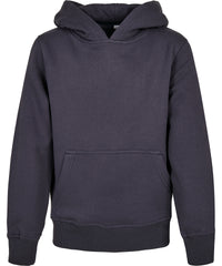 Build Your Brand Organic Kids Basic Hoodie - Navy