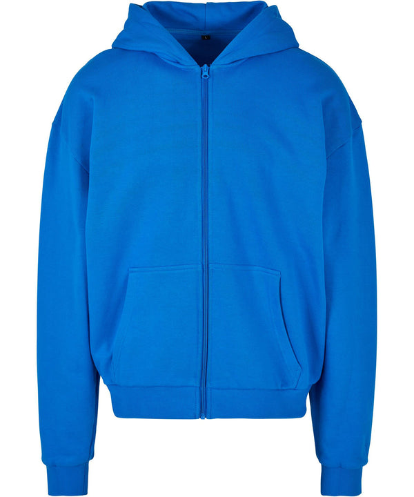 Build Your Brand Ultra Heavy Zip Hoodie - Cobalt Blue