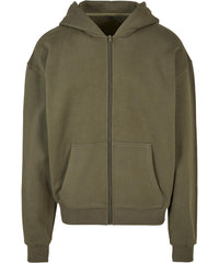 Build Your Brand Ultra Heavy Zip Hoodie - Olive