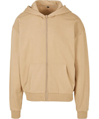 Build Your Brand Ultra Heavy Zip Hoodie - Union Beige