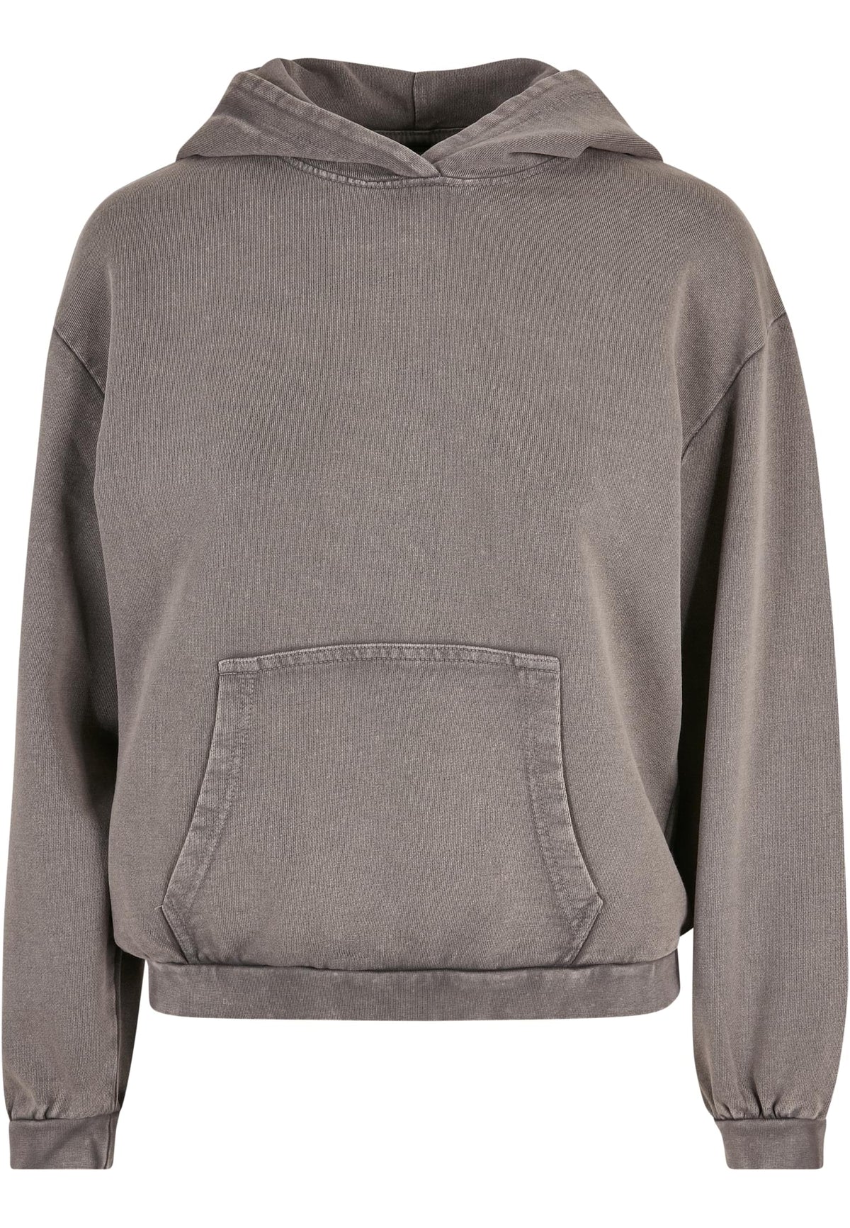 Build Your Brand Women's Acid Washed Oversized Hoodie - Asphalt