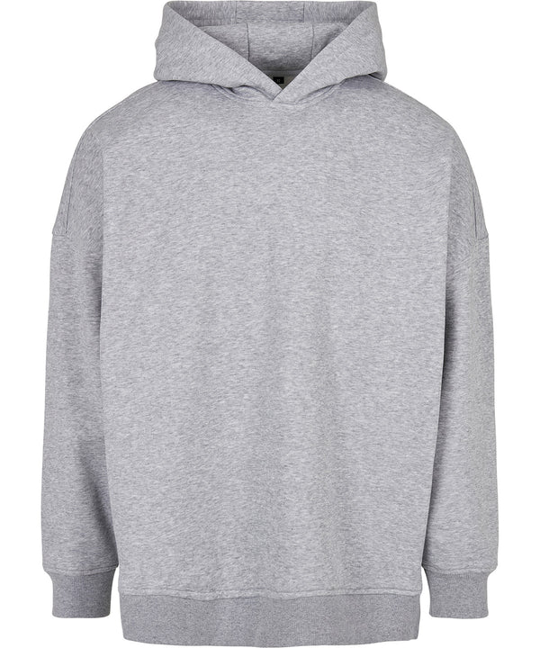 Build Your Brand Oversized Cut-on Sleeve Hoodie - Grey