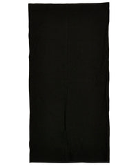 Build Your Brand Organic Cotton Tube Scarf - Black