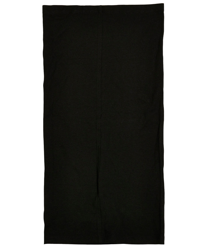 Build Your Brand Organic Cotton Tube Scarf - Black