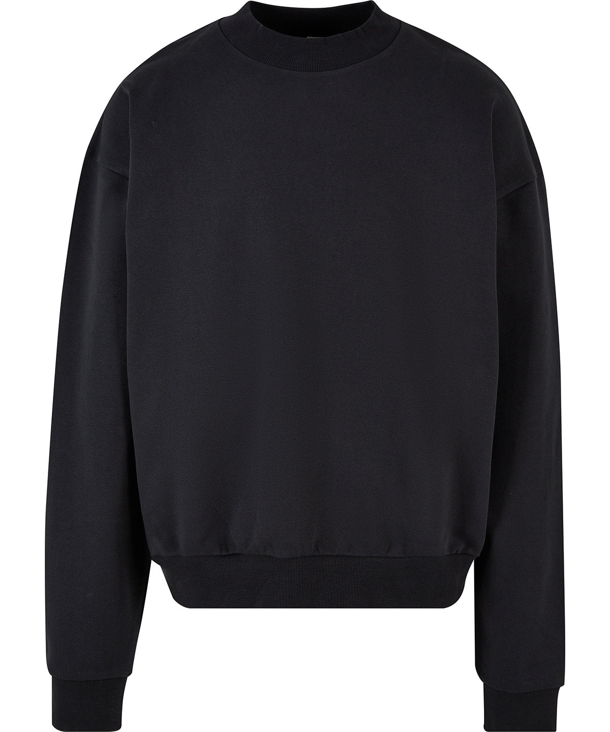 Build Your Brand Ultra-heavy Cotton Crew Neck - Black