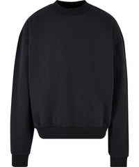 Build Your Brand Ultra-heavy Cotton Crew Neck - Black