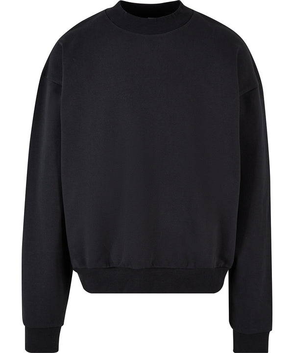 Build Your Brand Ultra-heavy Cotton Crew Neck - Black