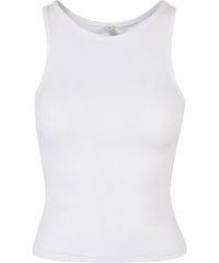Build Your Brand Women’s Racerback Top - White