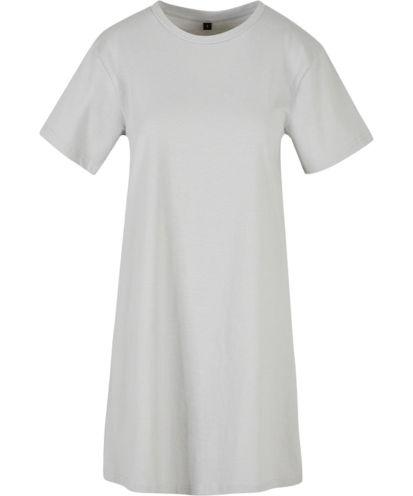 Build Your Brand Women’s Tee Dress - Light Asphalt