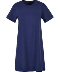Build Your Brand Women’s Tee Dress - Light Navy