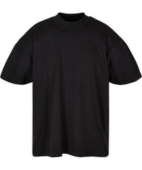 Build Your Brand Oversized Mock Neck Tee - Black*