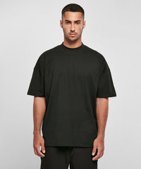 Build Your Brand Oversized Mock Neck Tee - Black*