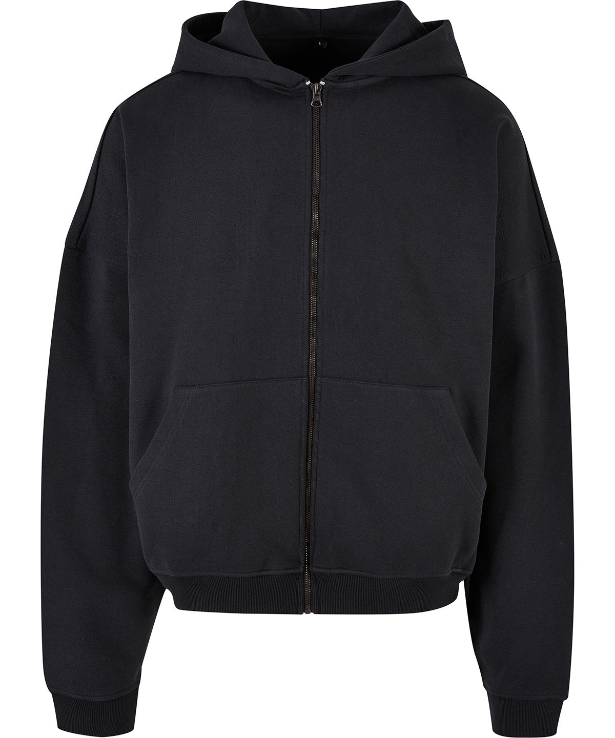 Build Your Brand 90s Zip Hoodie - Black