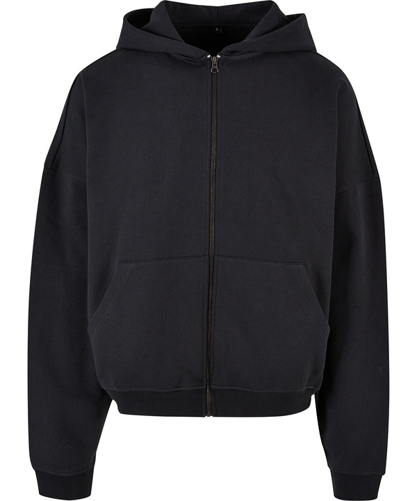 Build Your Brand 90s Zip Hoodie - Black