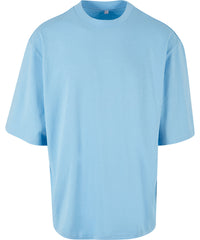 Build Your Brand Oversized Sleeve Tee - Baltic Blue
