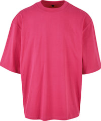 Build Your Brand Oversized Sleeve Tee - Hibiskus Pink