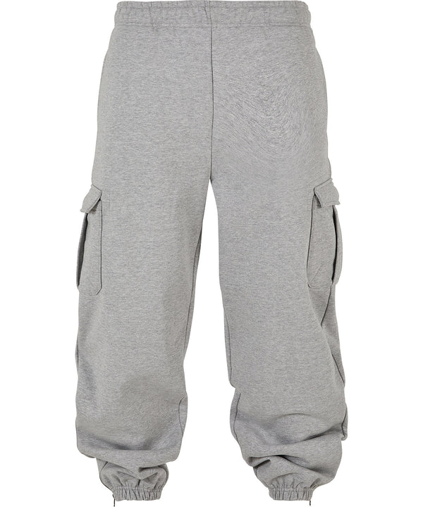 Build Your Brand 90s Cargo Sweatpants - Heather Grey