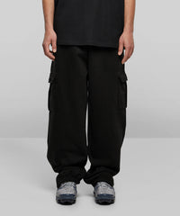 Build Your Brand 90s Cargo Sweatpants - Black