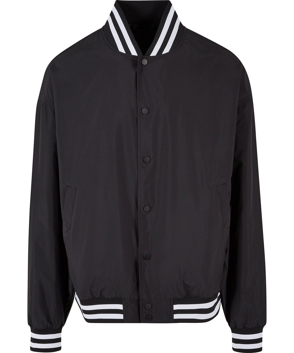 Build Your Brand Light College Jacket - Black