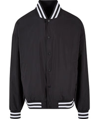 Build Your Brand Light College Jacket - Black