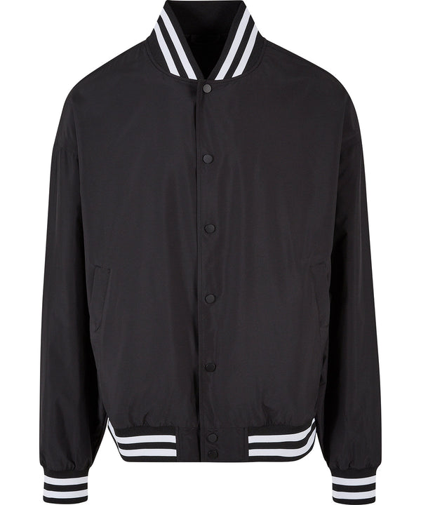 Build Your Brand Light College Jacket - Black