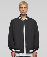 Build Your Brand Light College Jacket - Black