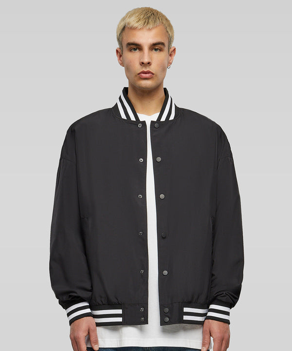 Build Your Brand Light College Jacket - Black