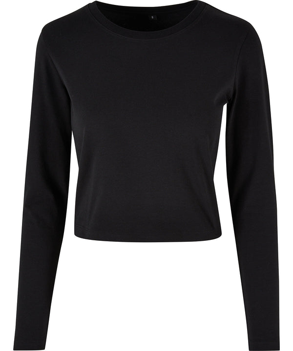 Build Your Brand Women’s Short Long Sleeve - Black