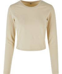 Build Your Brand Women’s Short Long Sleeve - Sand