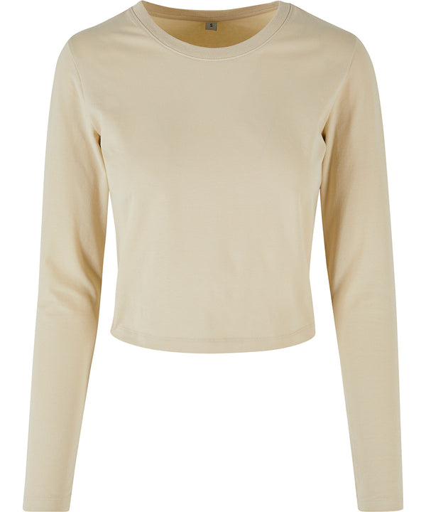 Build Your Brand Women’s Short Long Sleeve - Sand