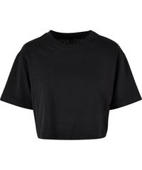 Build Your Brand Women’s Short Oversized Tee - Black