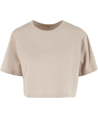 Build Your Brand Women’s Short Oversized Tee - Cloud