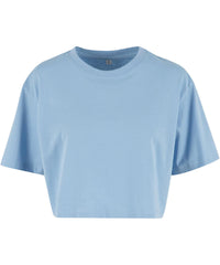 Build Your Brand Women’s Short Oversized Tee - Powder Blue