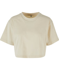 Build Your Brand Women’s Short Oversized Tee - Sand