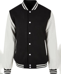 Build Your Brand Old School College Jacket - Black/White