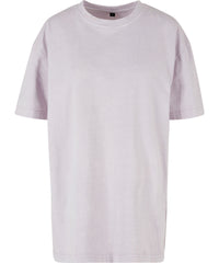 Build Your Brand Women’s Oversized Acid Wash Tee - Soft Lilac