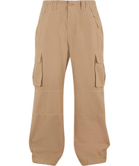 Build Your Brand Classic Cargo Pants - Beige