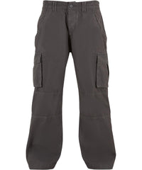 Build Your Brand Classic Cargo Pants - Charcoal